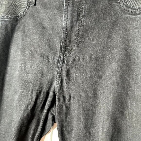 7 For All Mankind B(air) Ankle Skinny Black Denim Maternity Jeans Womens Size 30 - Picture 5 of 13